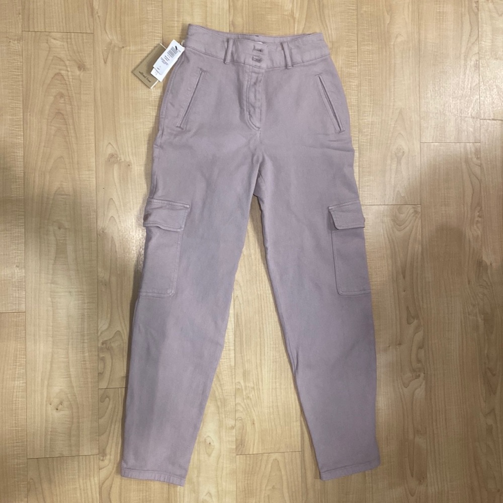Aritzia Wilfred free cargo pants in mauve